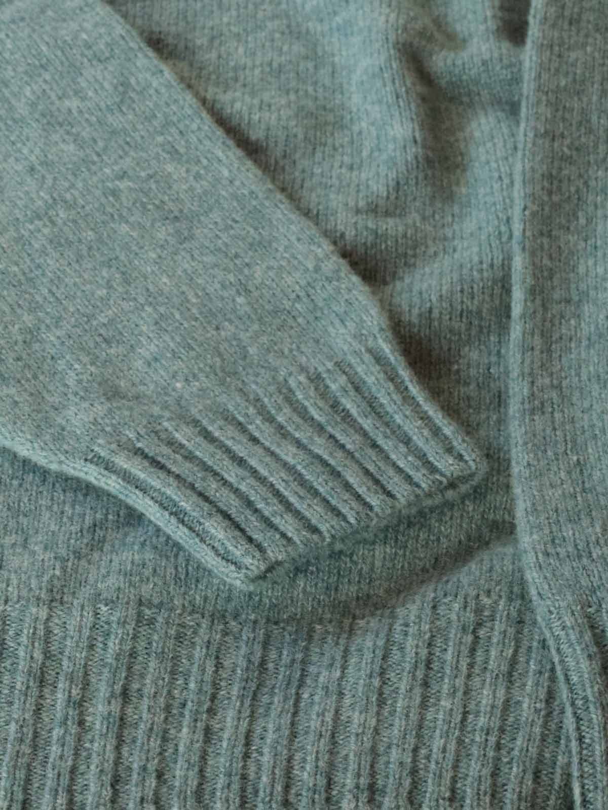 Fairisle Pullover | Superfine Lammwolle Pastel Grün