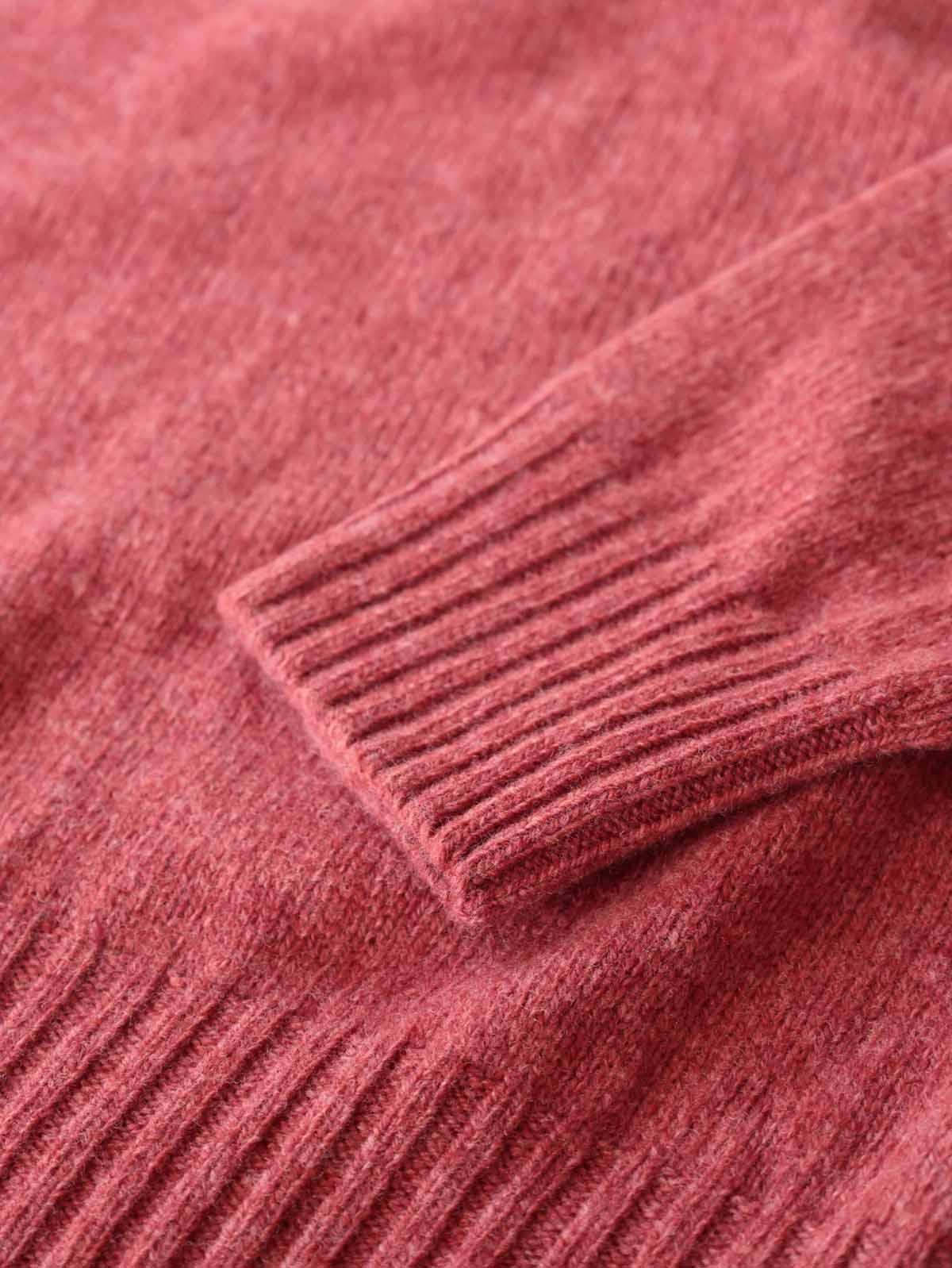 Fairisle Pullover | Superfine Lammwolle Pastel Rosa