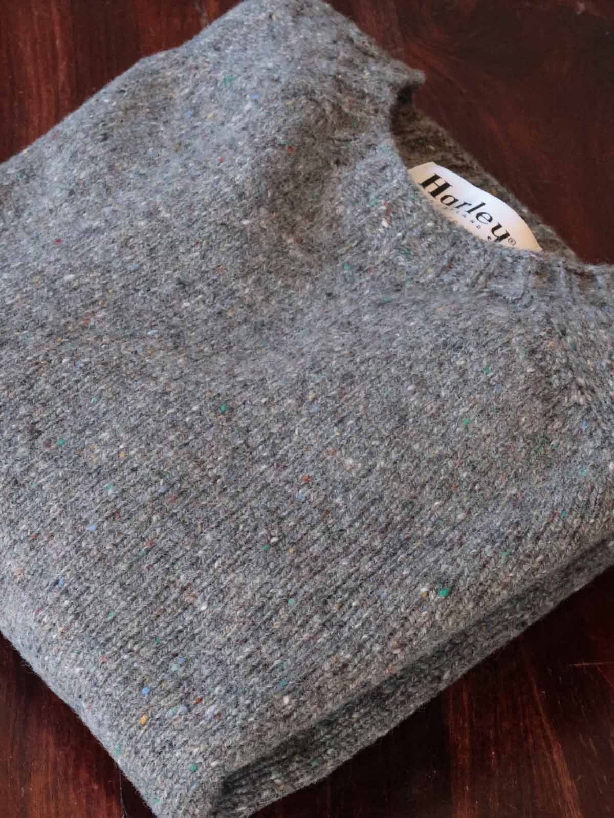 Herren Pullover Reine Schurwolle | Grau