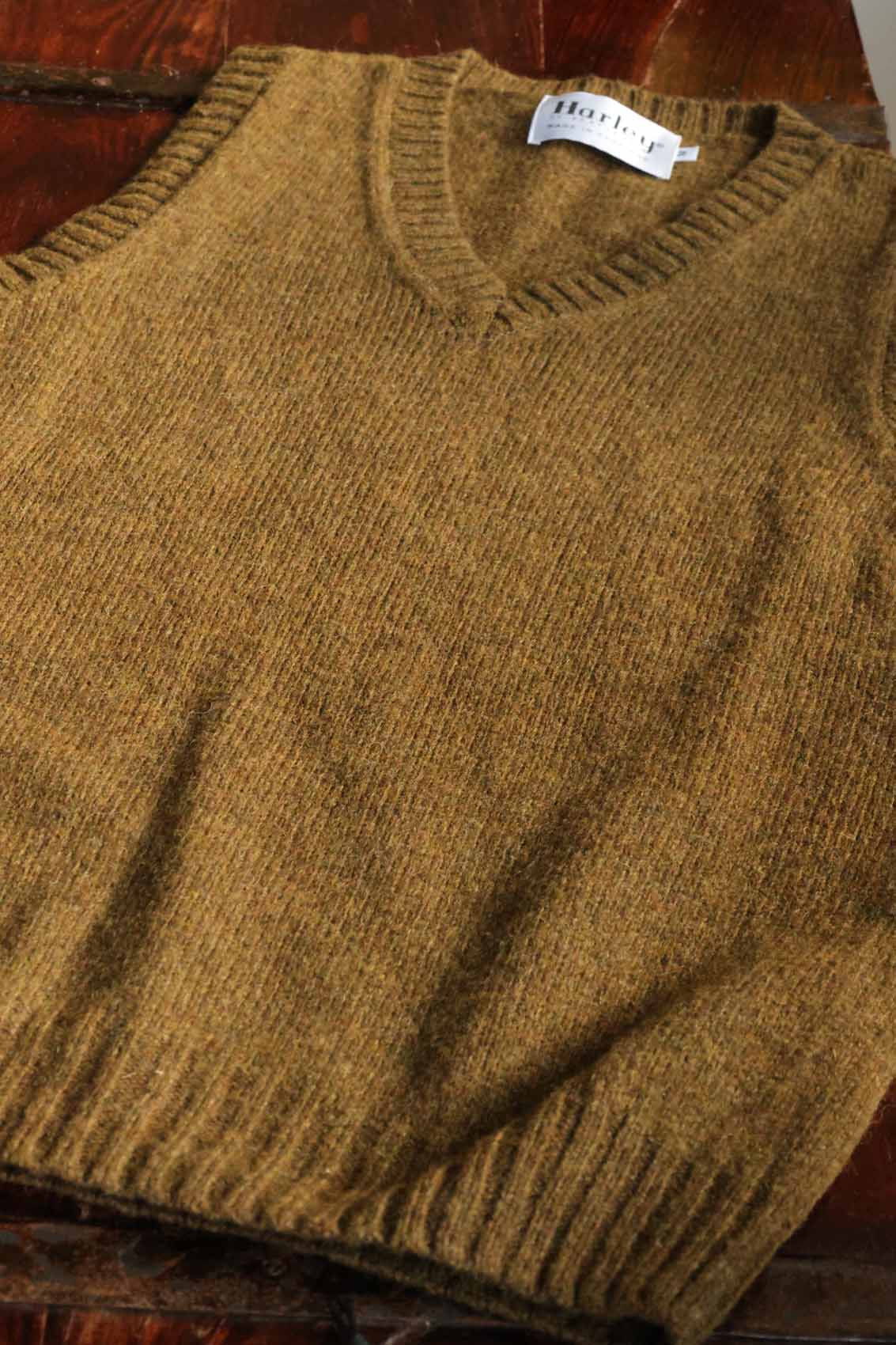 Schurwolle Pullunder Herren | Braun