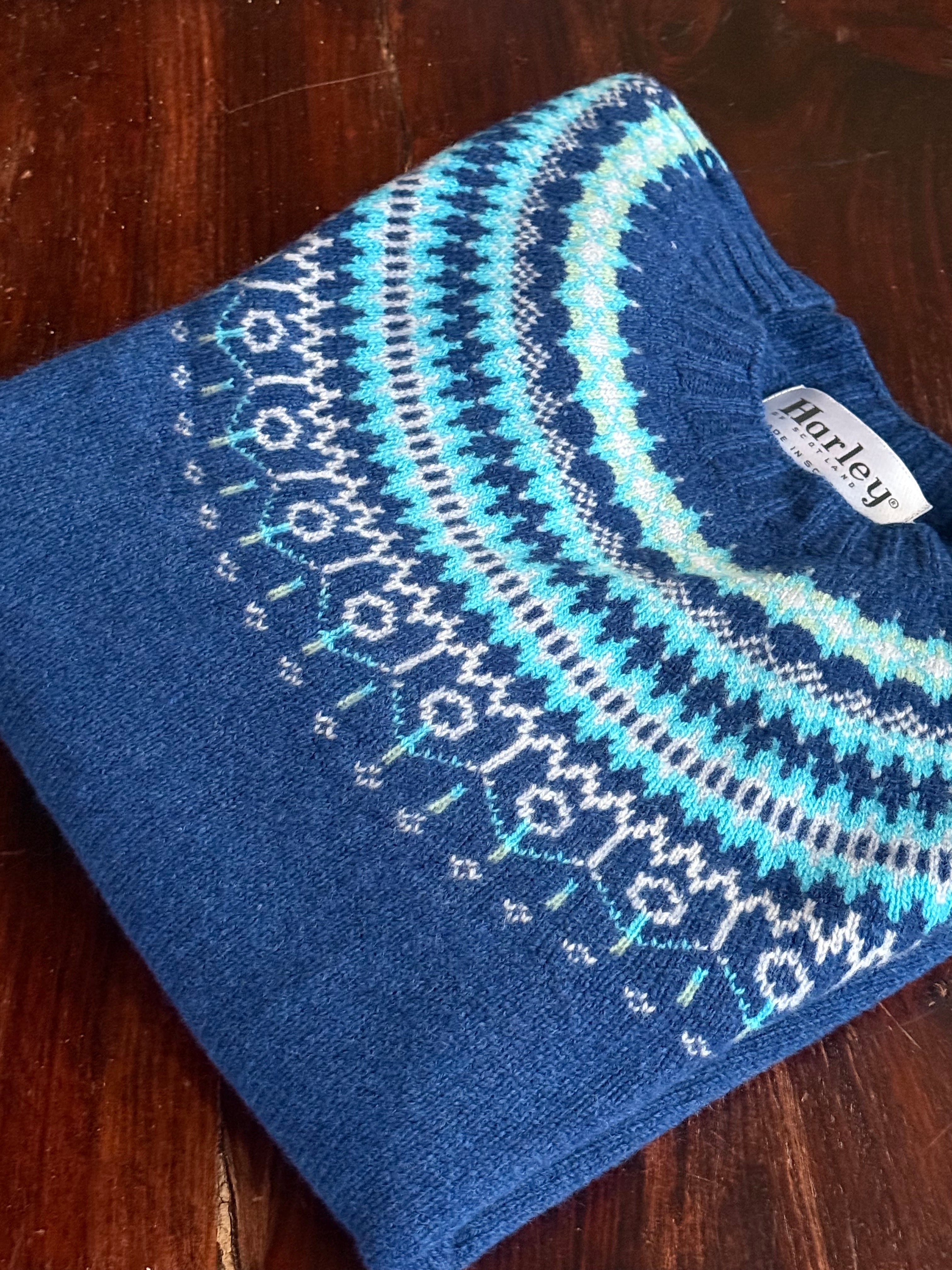 Fairisle sweater | Superfine lambswool pastel pink