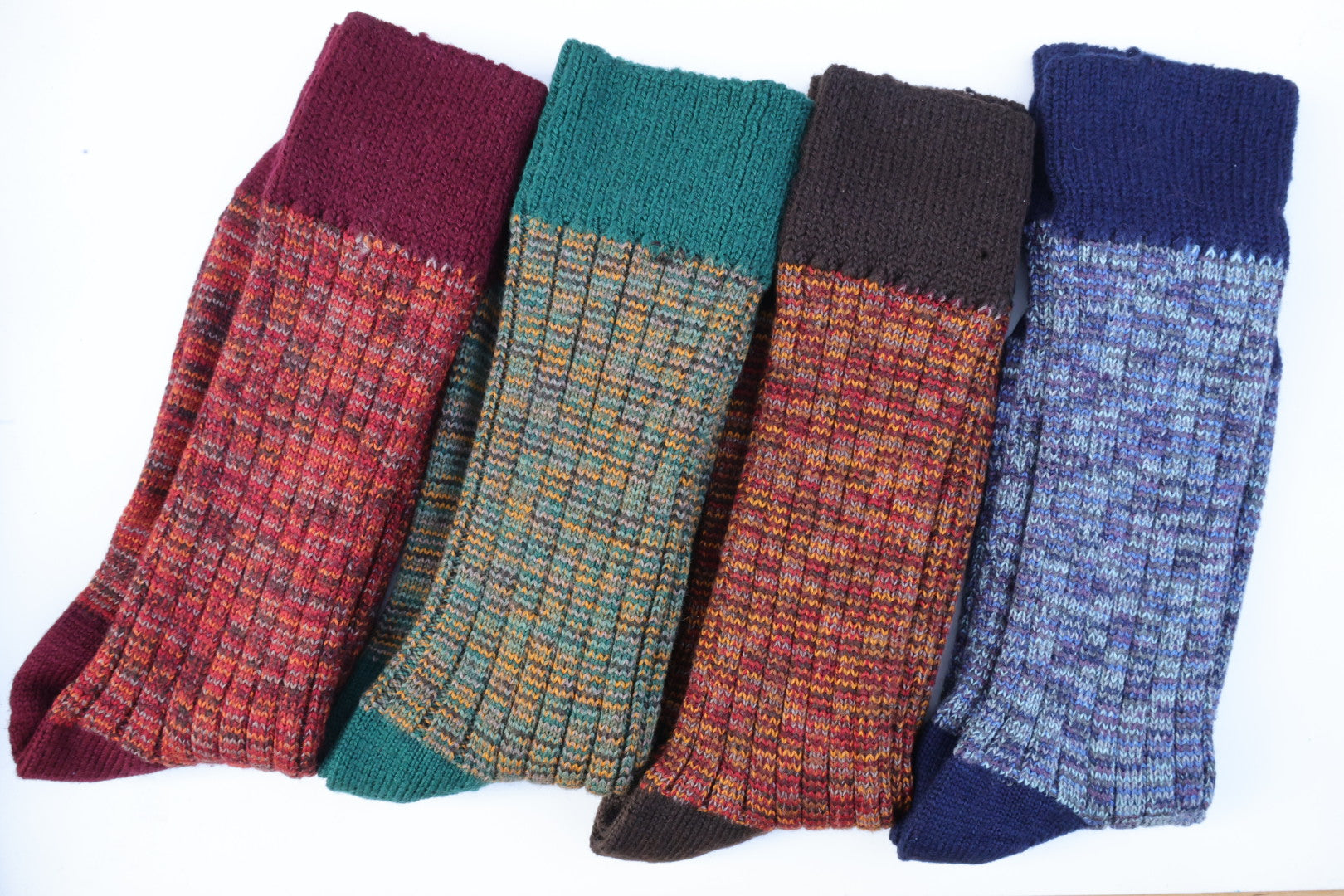 Merino Socken Herren | Bunt  Marine Blau