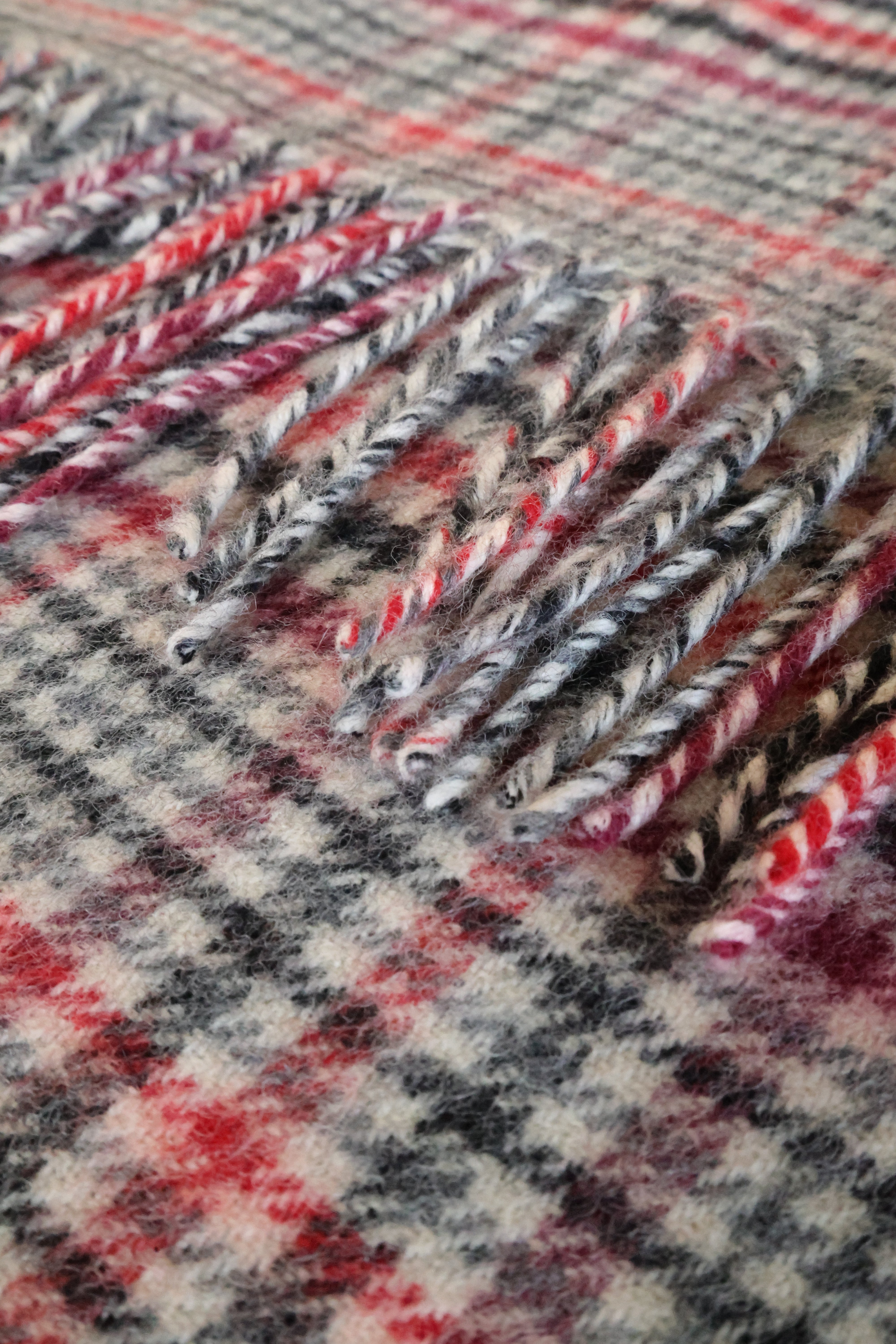 Tartan Lammwolle Schal  Klein Karierte