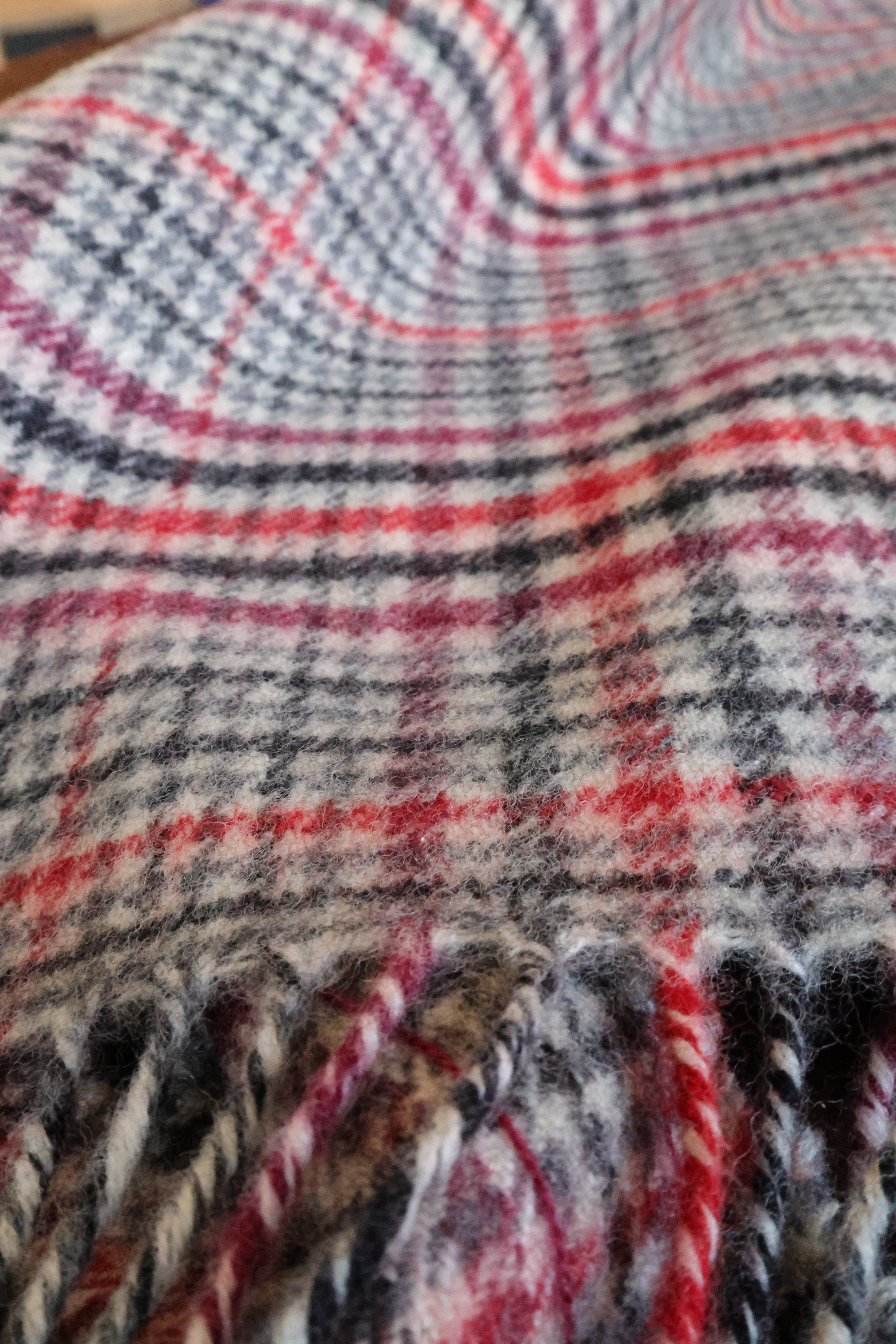 Tartan Lammwolle Schal  Klein Karierte