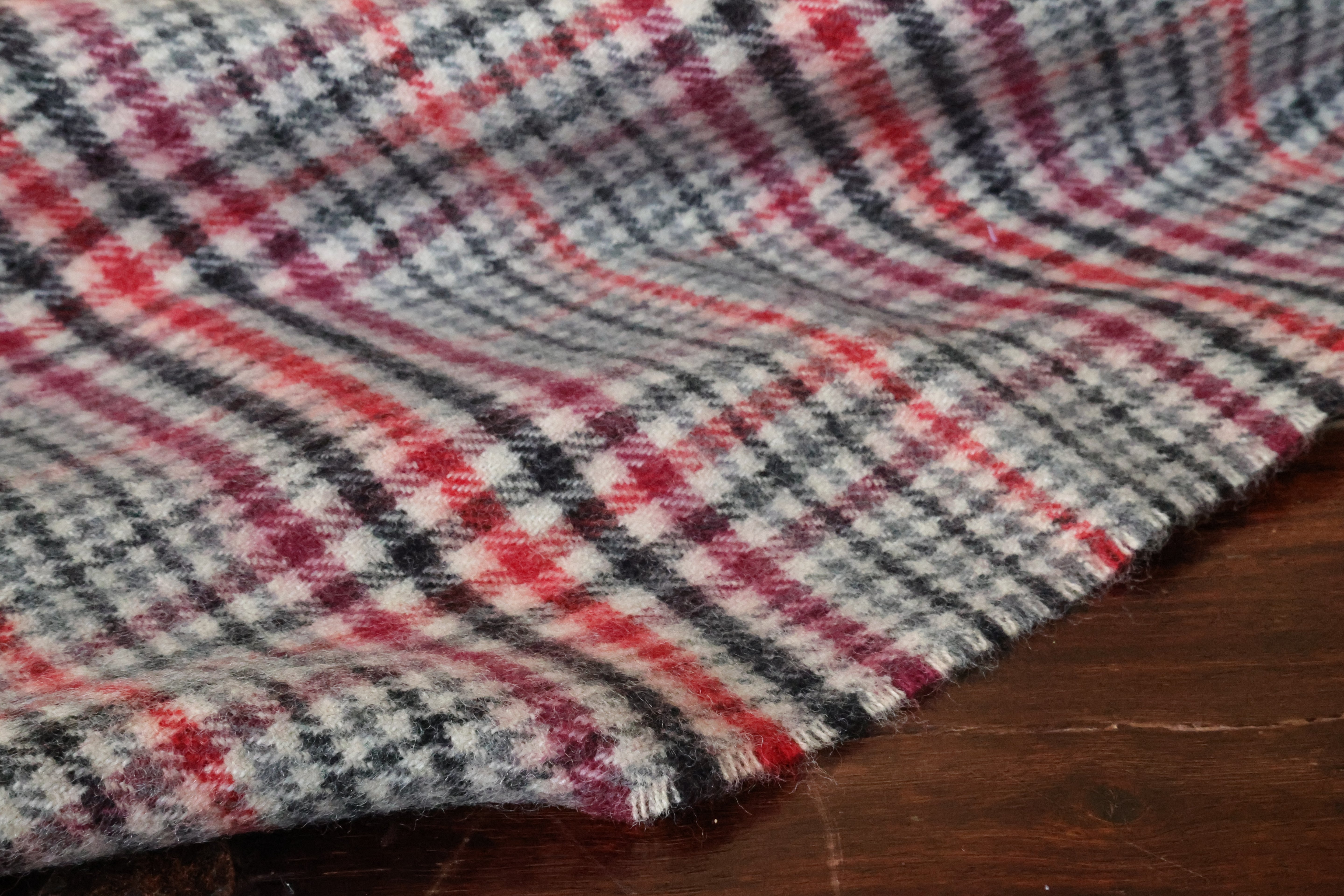 Tartan Lammwolle Schal  Klein Karierte