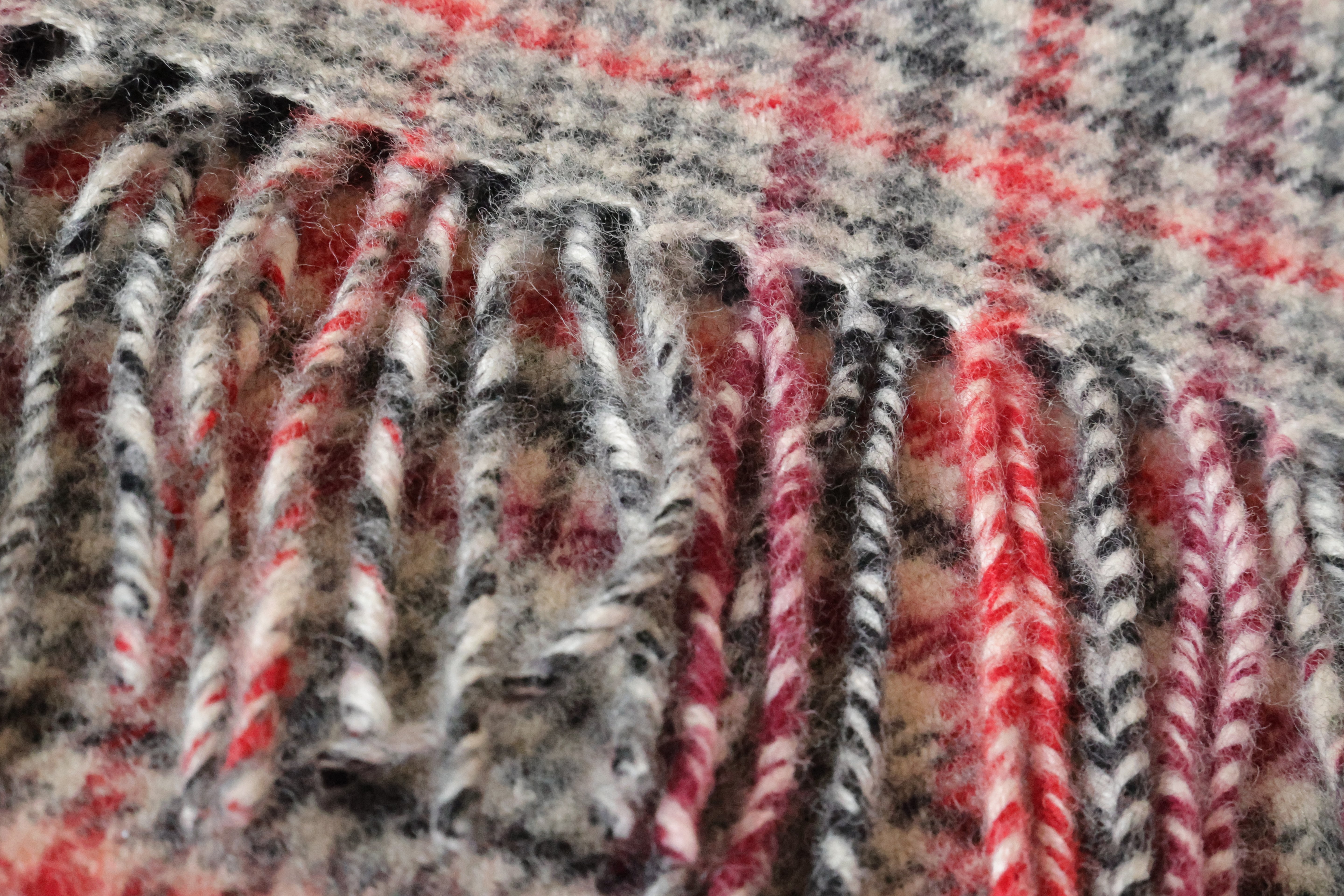 Tartan Lammwolle Schal  Klein Karierte