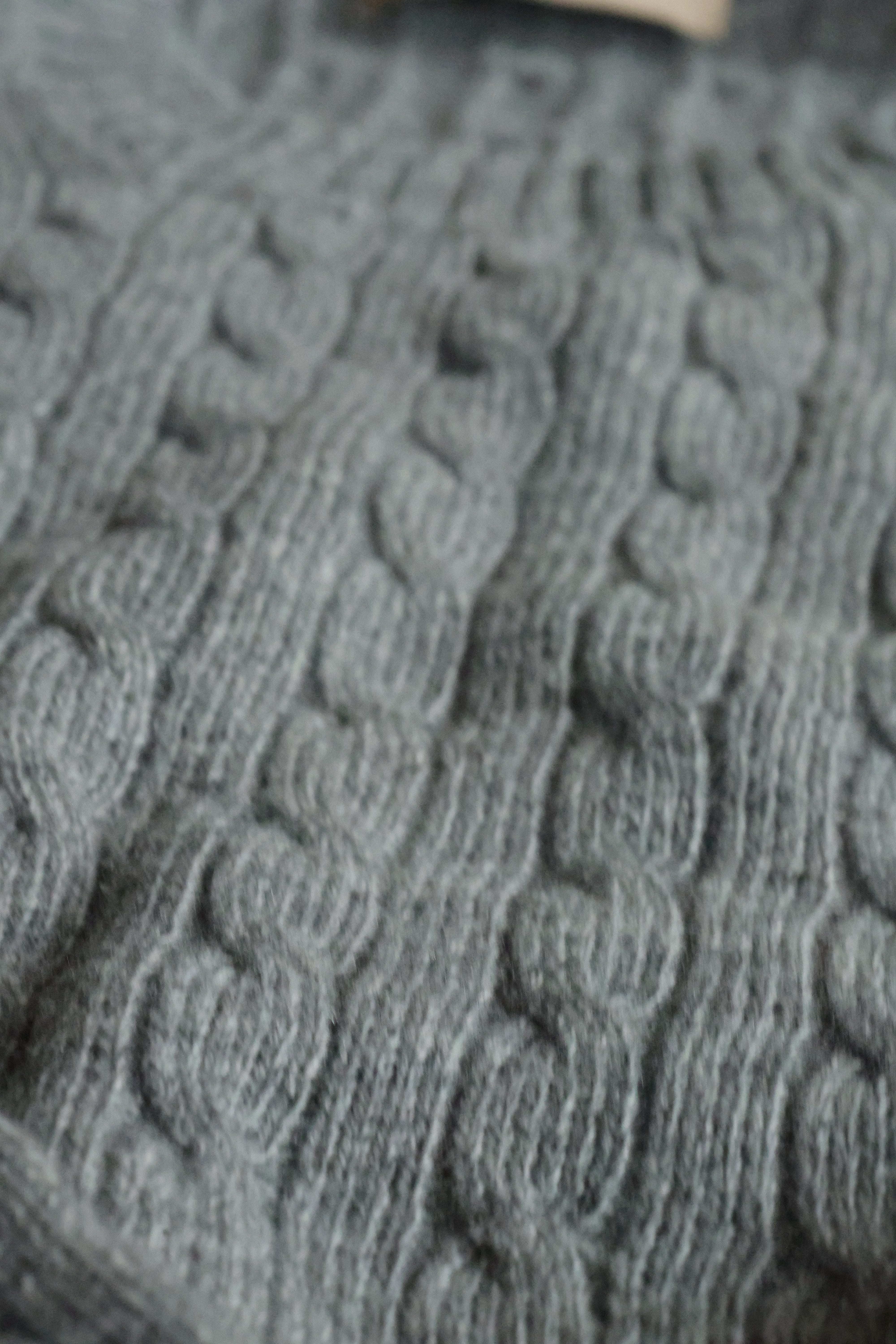 Kaschmir Kabelstrickpullover Grau | Herren