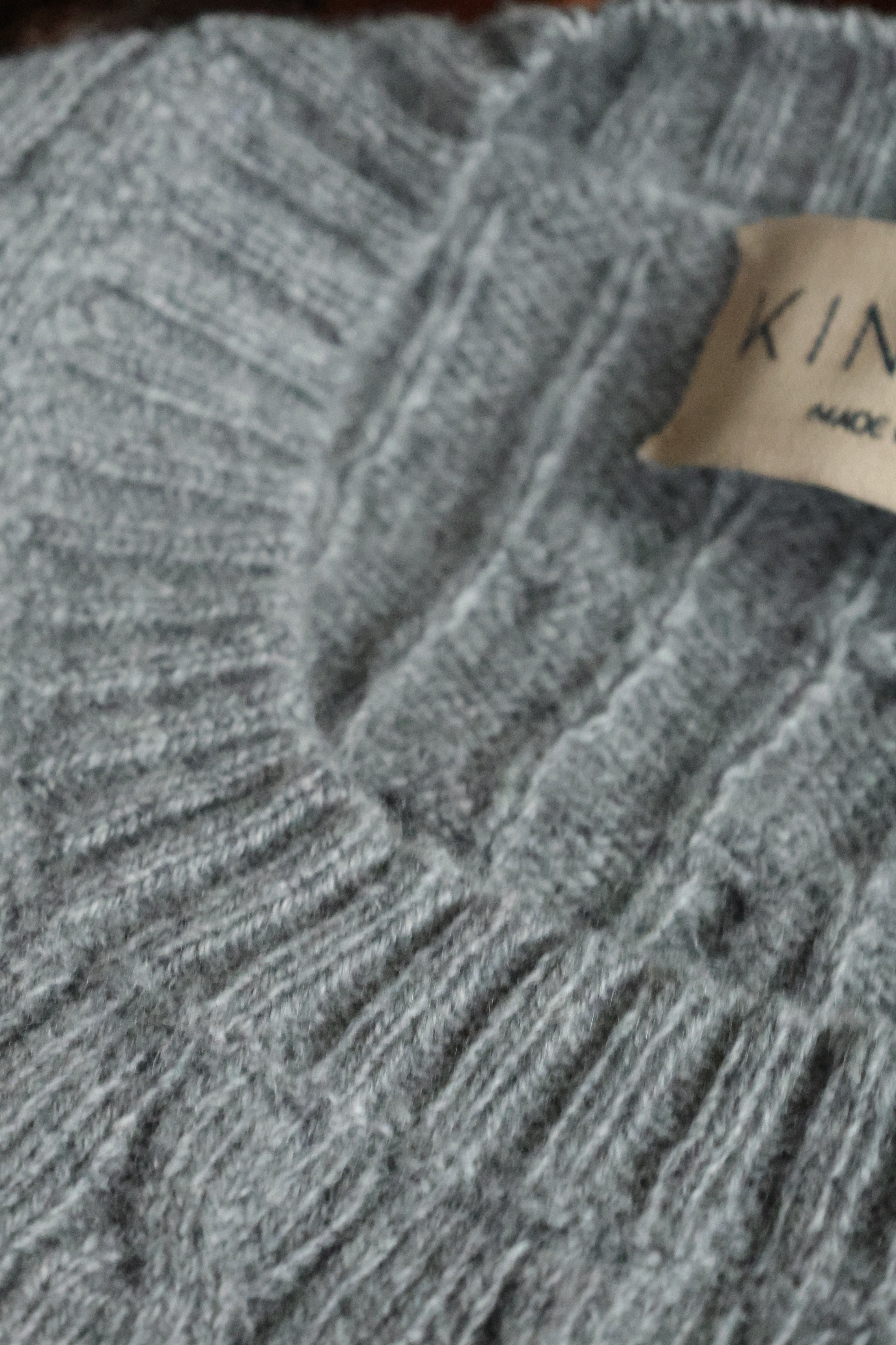 Kaschmir Kabelstrickpullover Grau | Herren