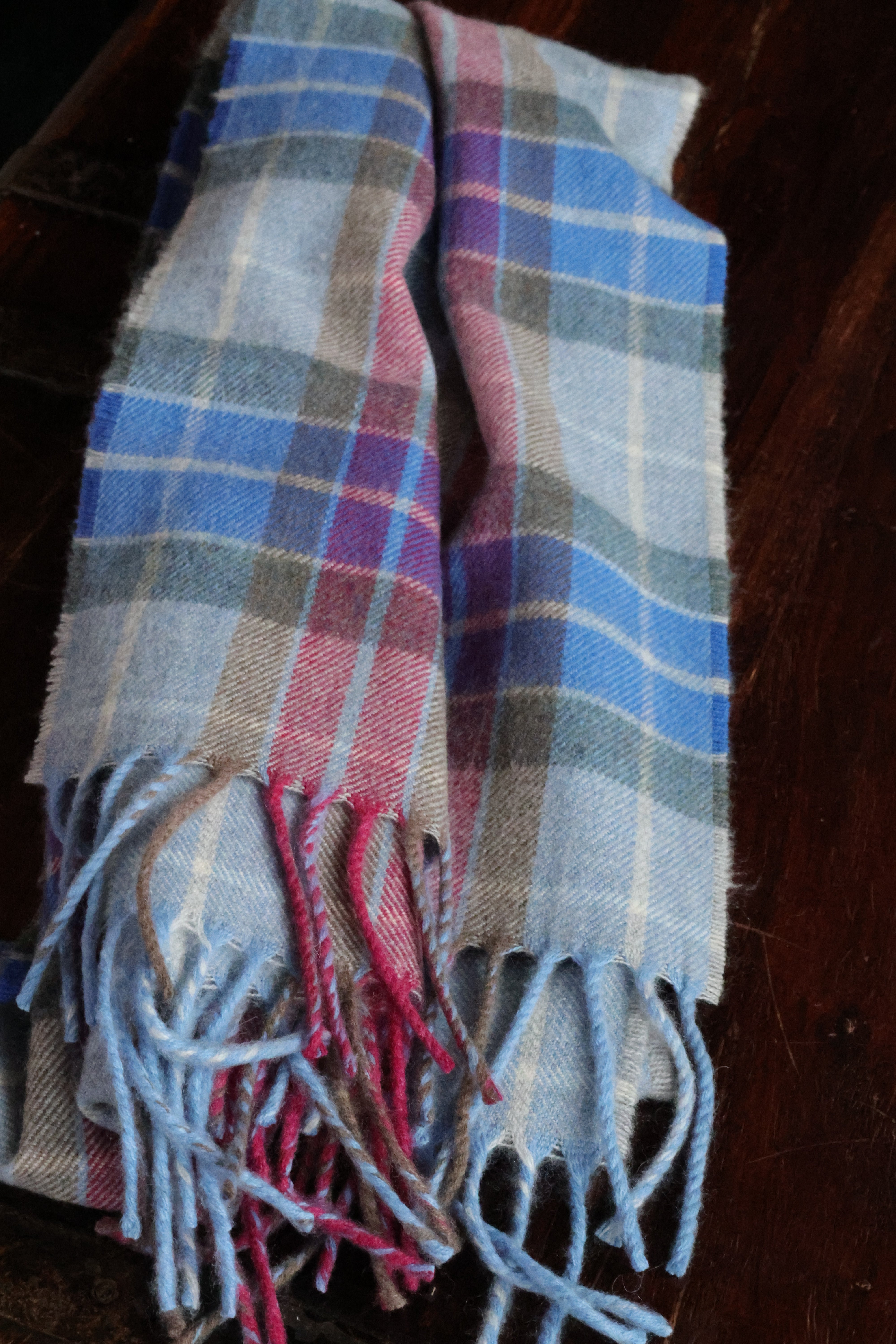 Colorful cashmere scarf