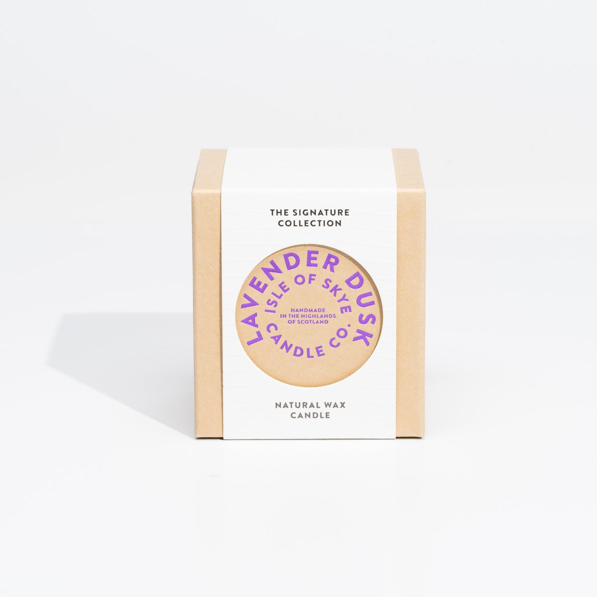 Isle of Skye Candles Lavender Dusk Duftkerze im Insel Tumbler – Ansicht von oben