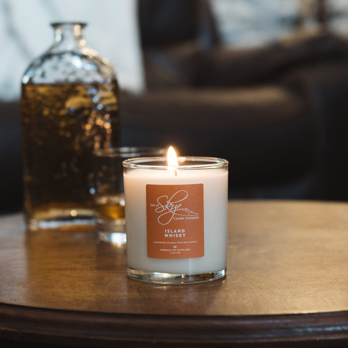 Isle of Skye Candles Island Whisky Duftkerze aus der Scottish Collection – Stimmungsbild