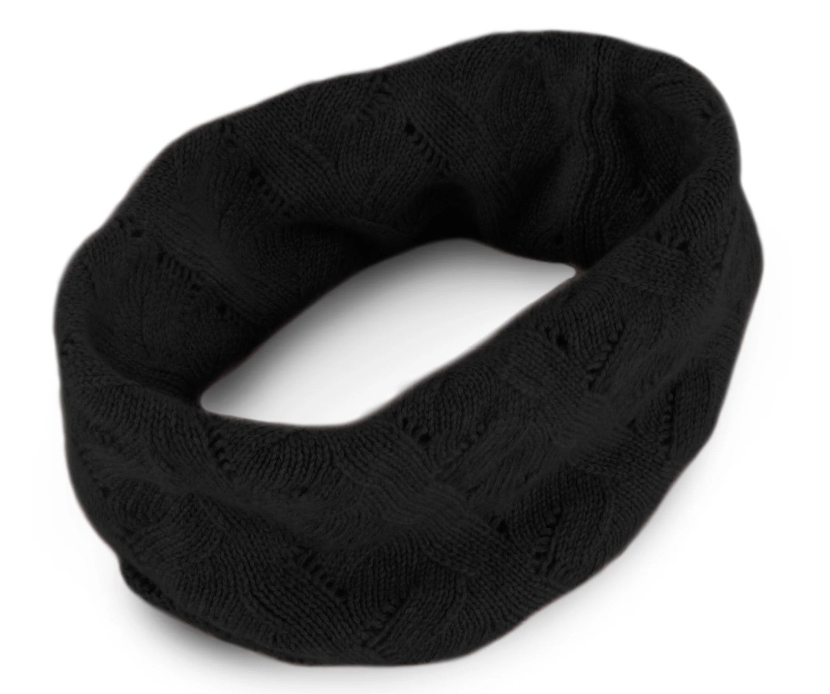 Cashmere Loop Scarves Women Lace Cable