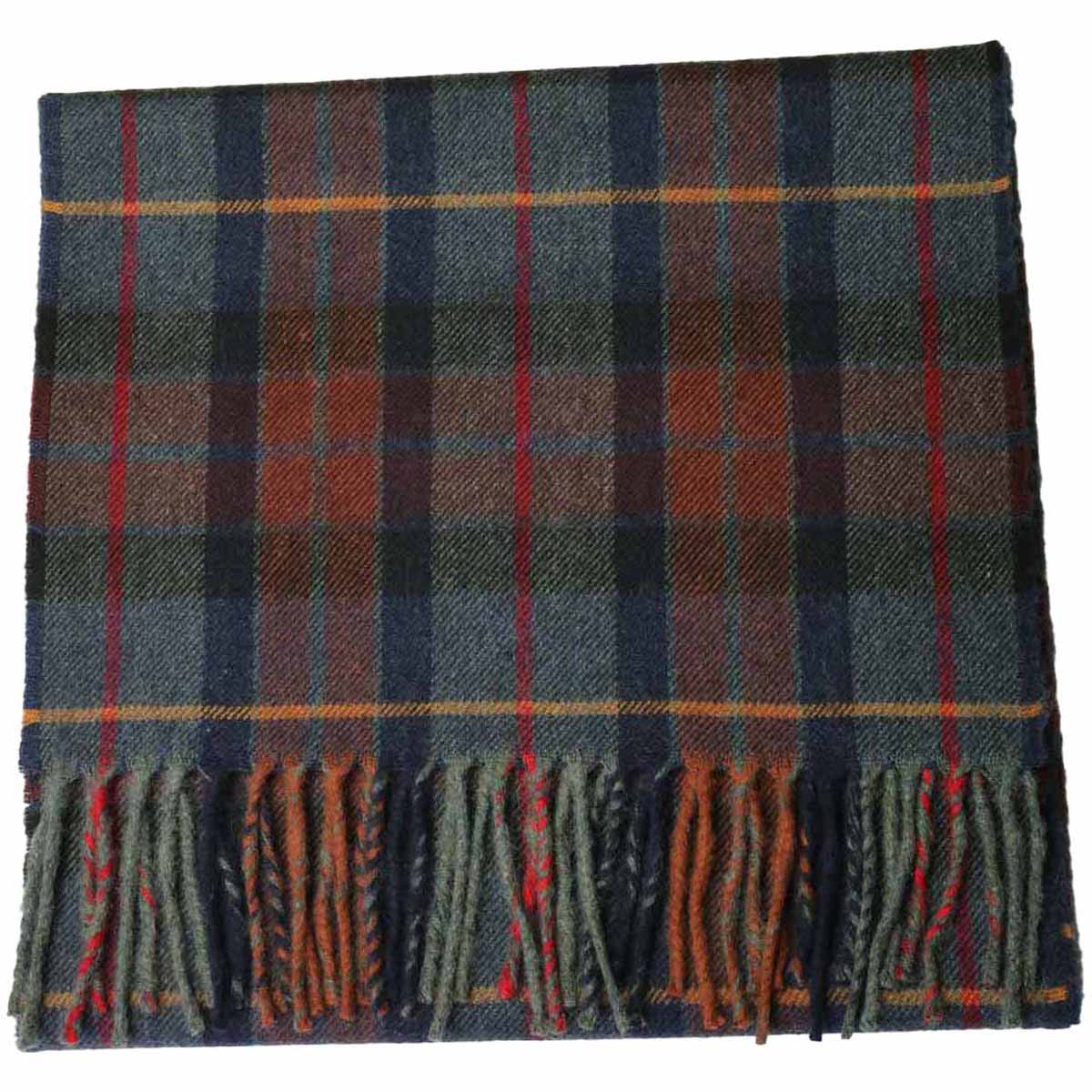 Tartan Kaschmirschal | Modern Schottenkaro Edinburgh | Blau Grau Rot