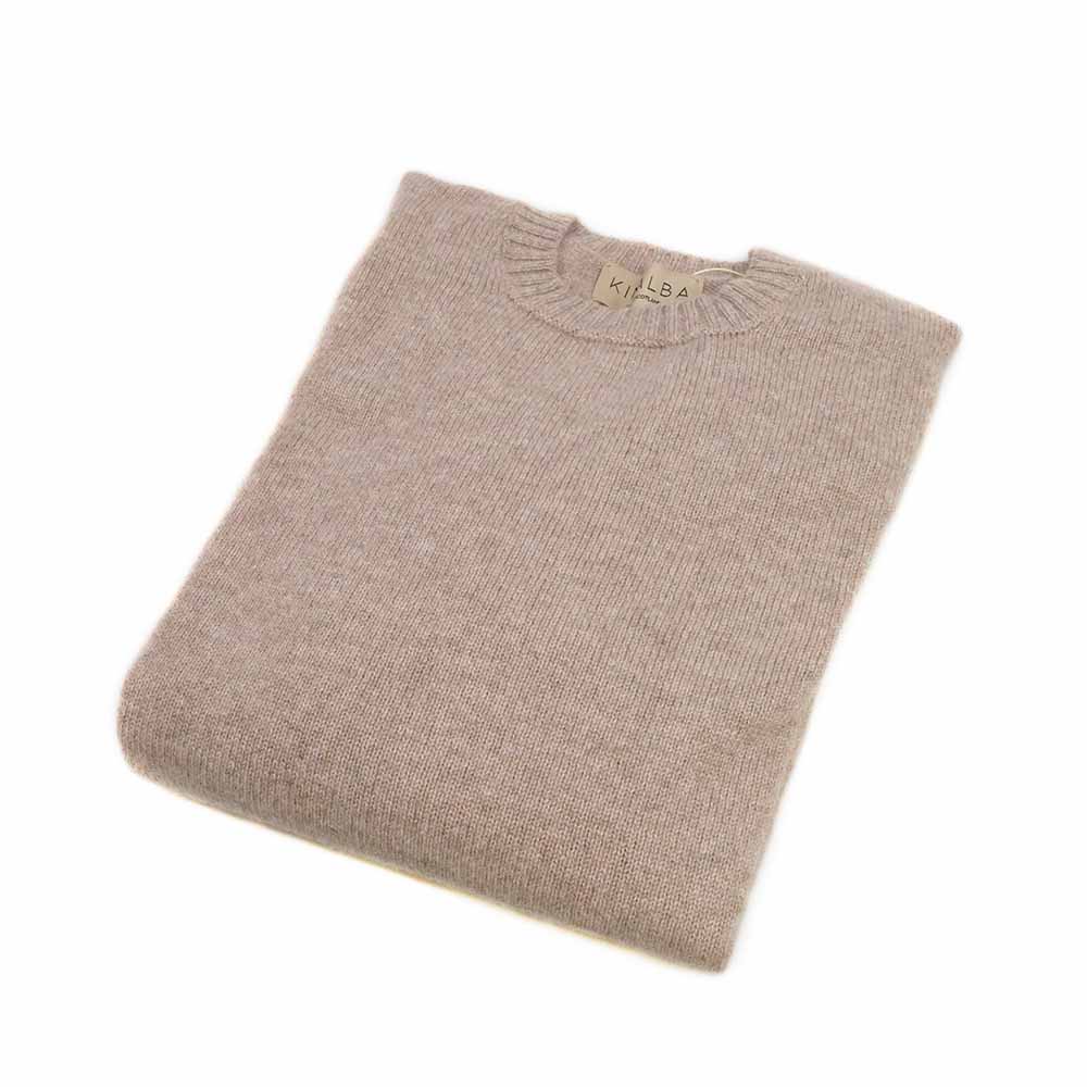Kaschmirpullover Herren Beige Rundhals Kinalba