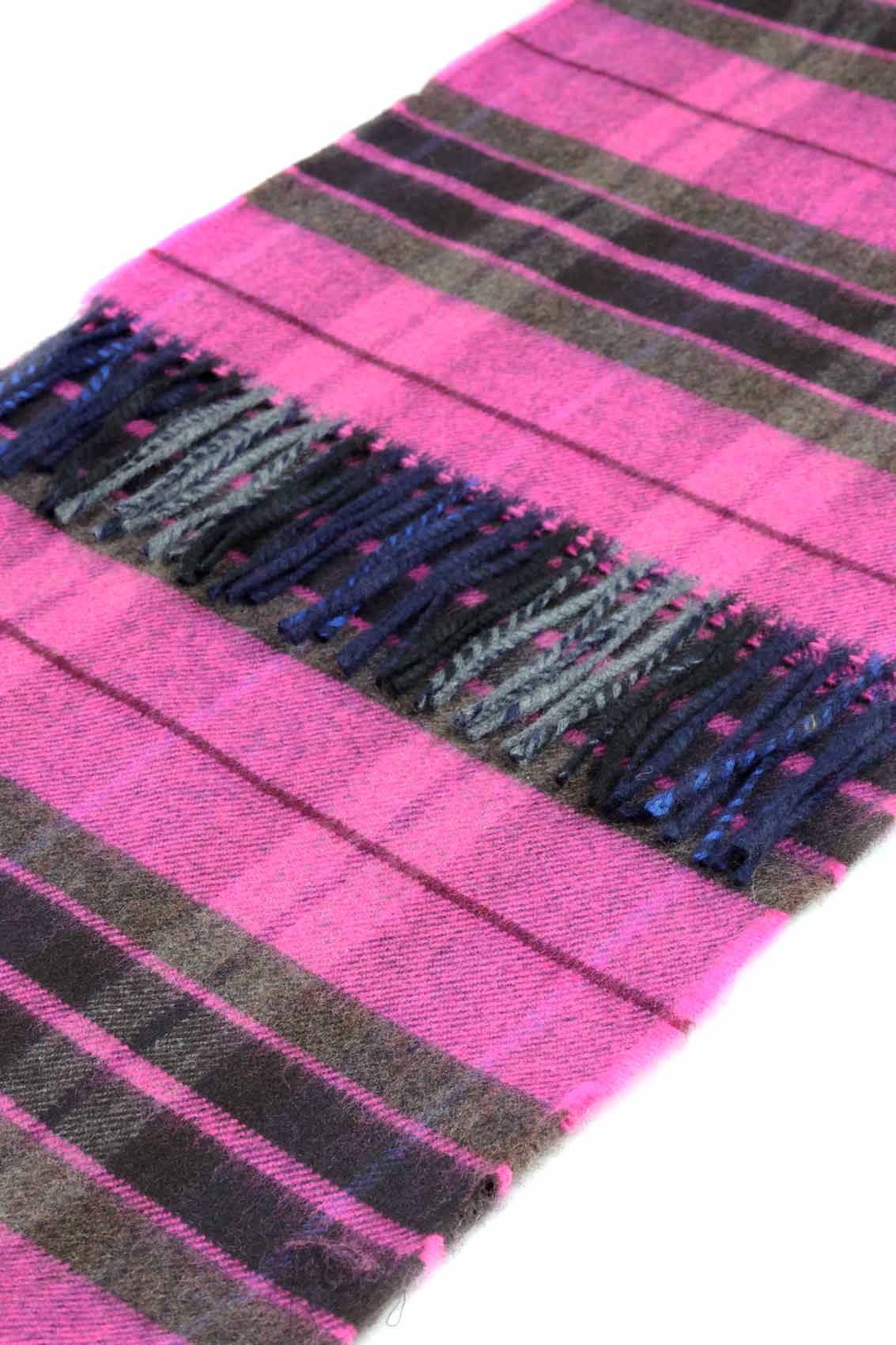 Kuuhi Kaschmirschal Portree Rosa Tartan