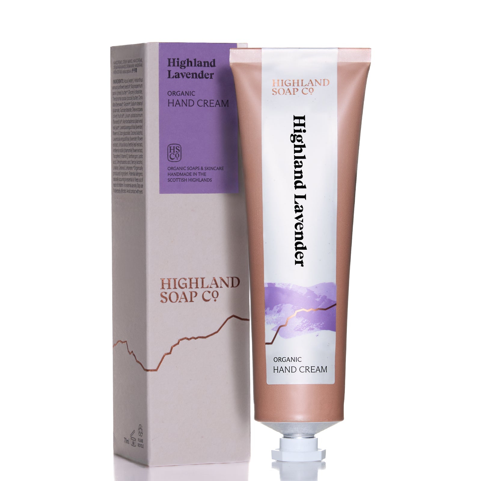 Organische Handcreme Highland Lavendel 70ml — The Highland Soap Company, beruhigend mit Lavendelöl