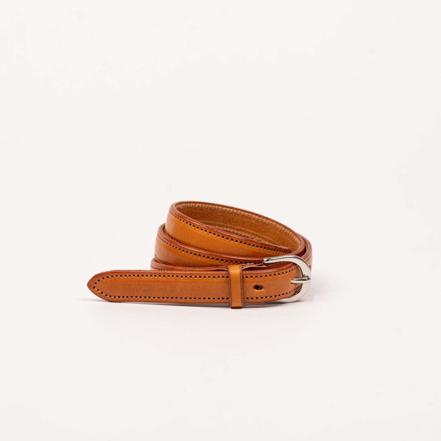 Leder Gürtel Damen Braun Schlank