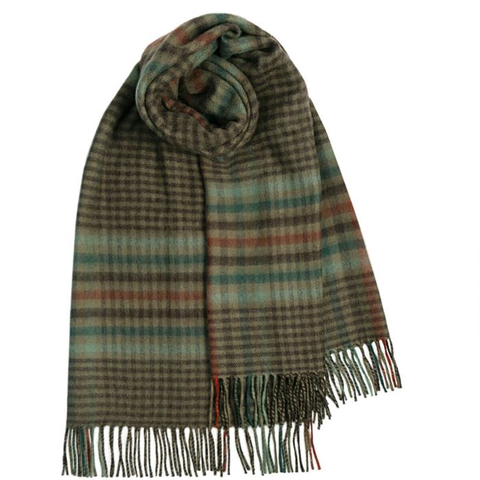 Poncho lambswool tartan Blackwatch