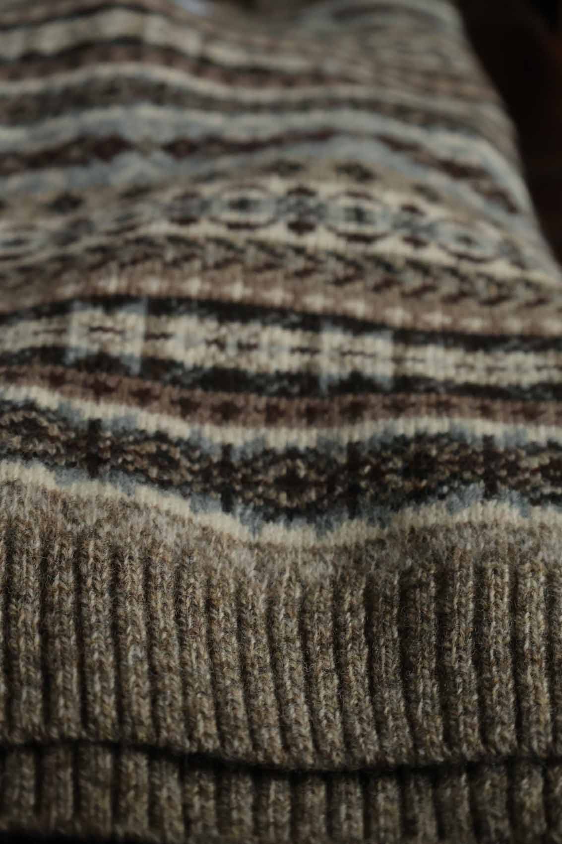 Fair Isle-Pullover Herren | Beige