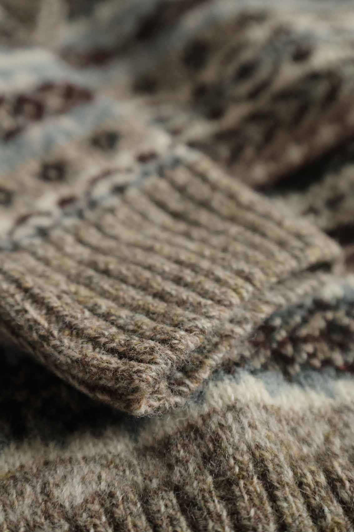 Fair Isle-Pullover Herren | Beige