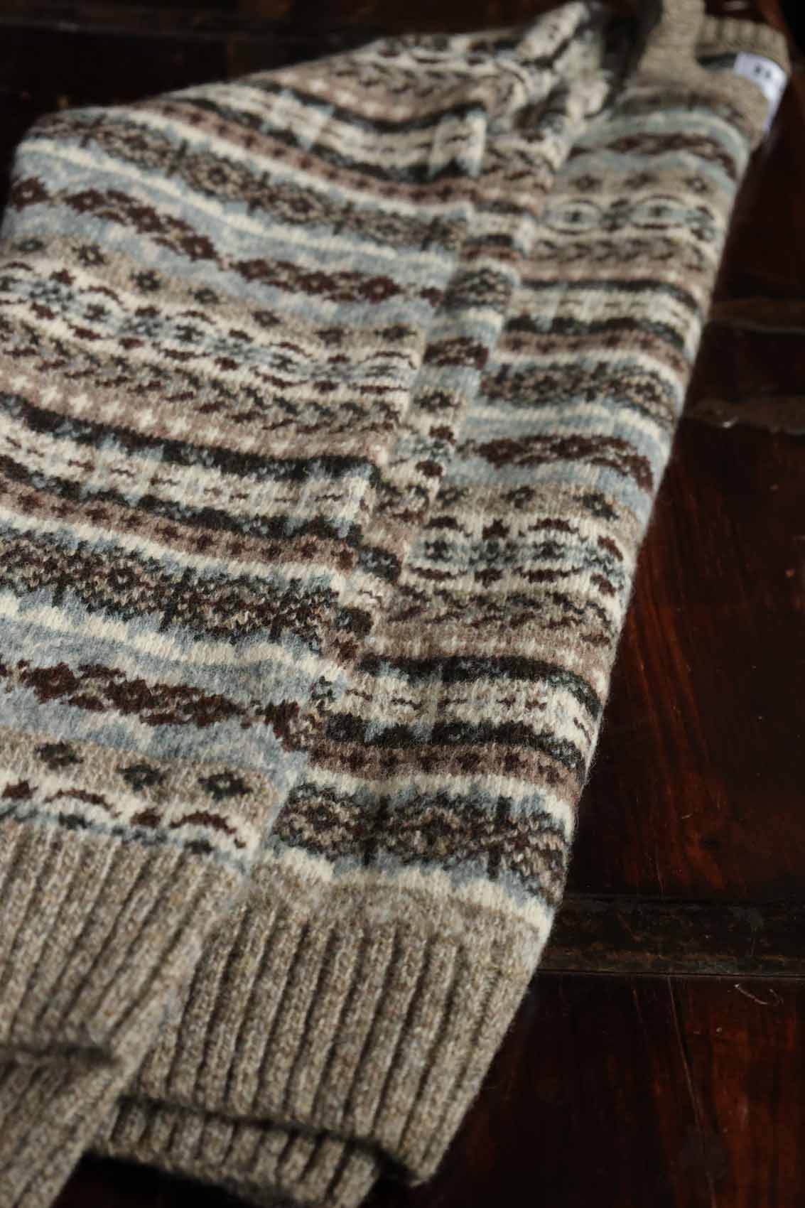 Fair Isle-Pullover Herren | Beige