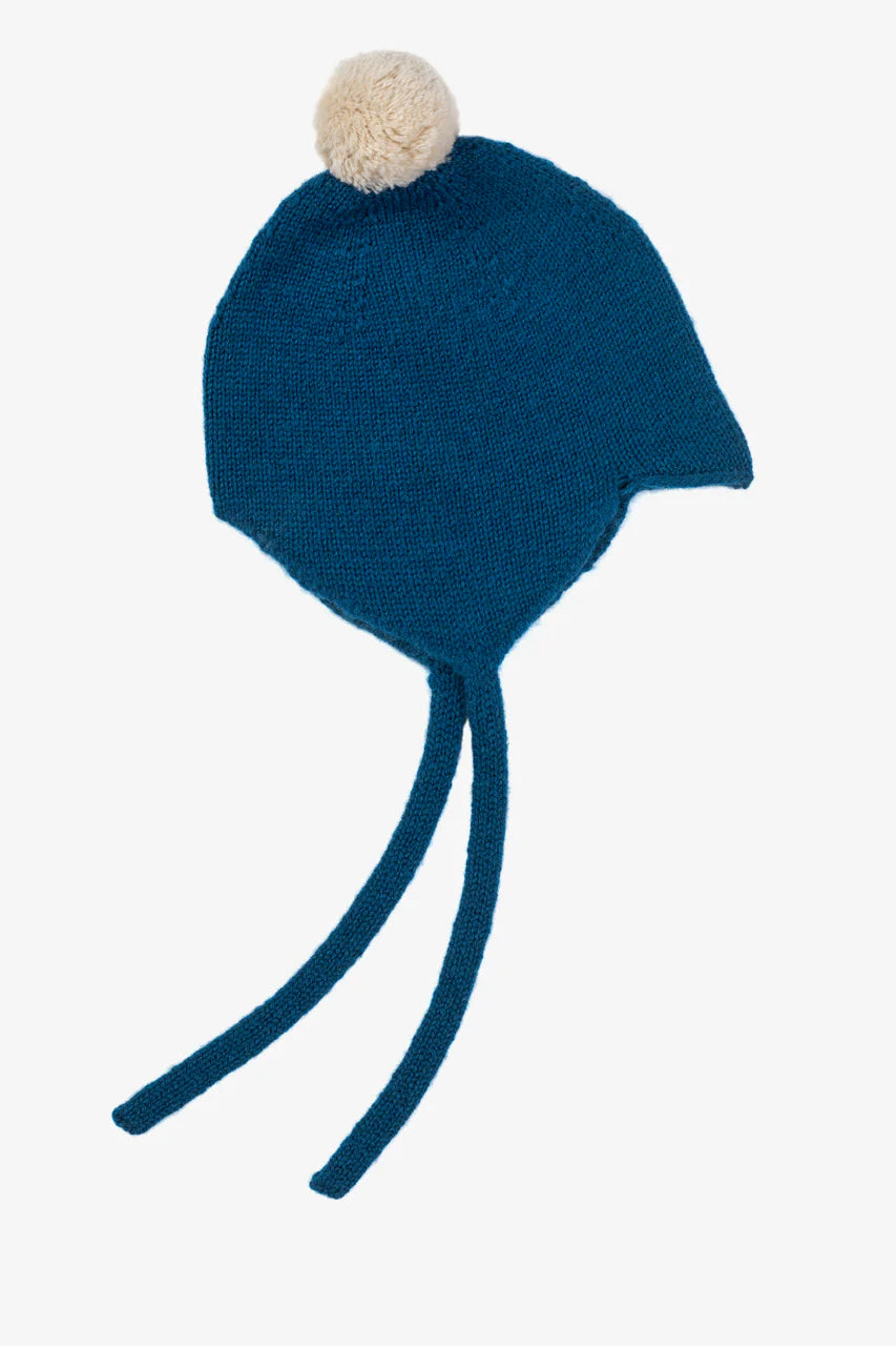 Kaschmir Babymütze Blau