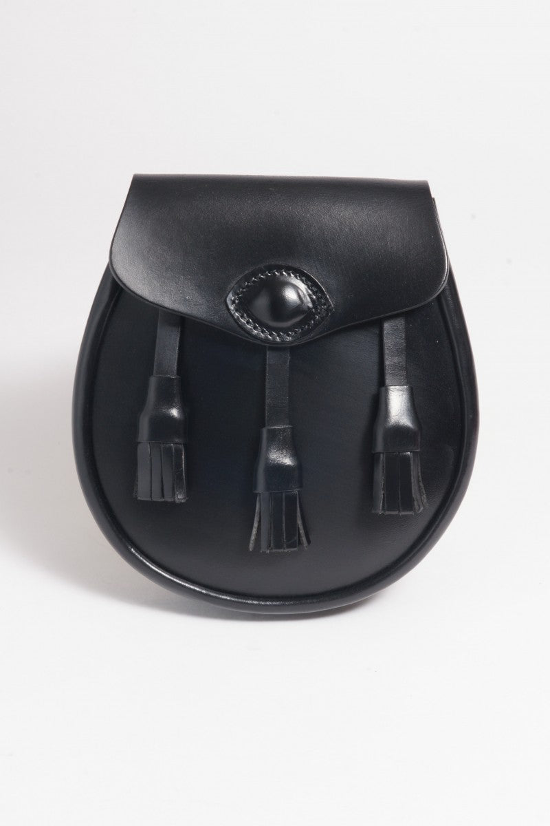 Sporrans Leder Schwarz