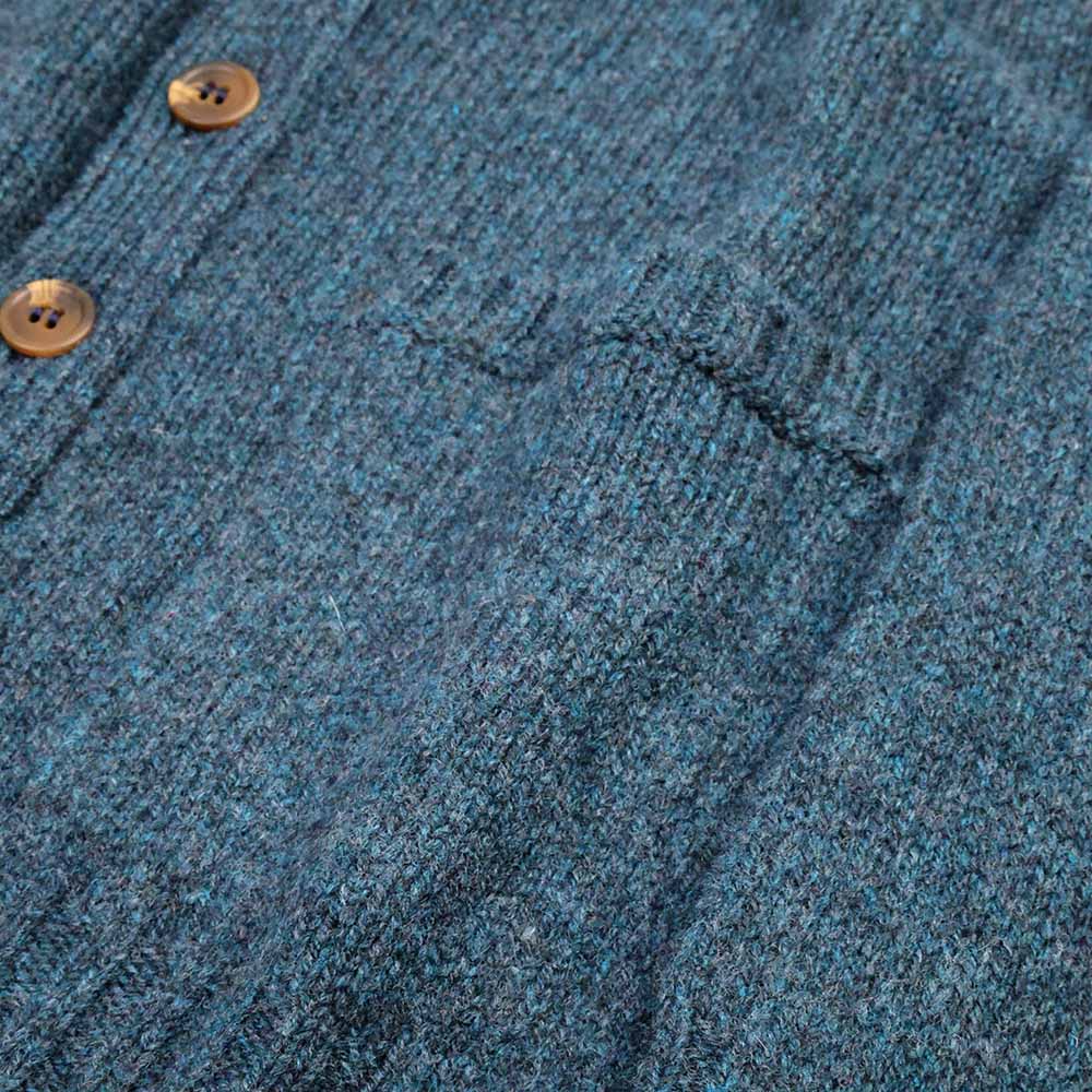 Cardigan pour homme vert émeraude Harley of Scotland Tacshe