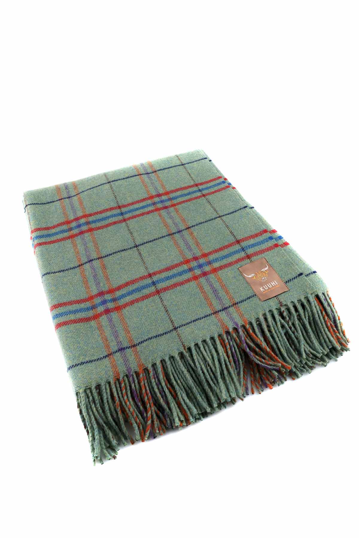 Scottish Tartan Plaid | Green Orange Red | Ailsa Craig