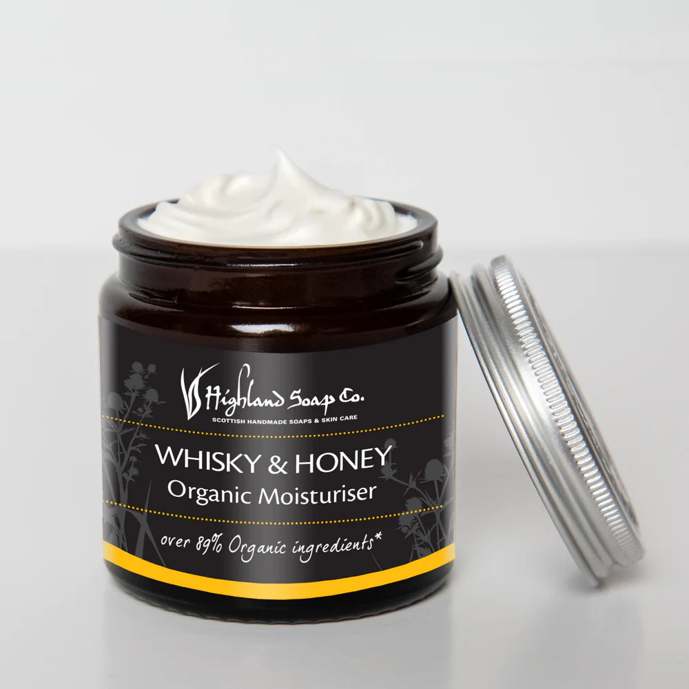 The Highland Soap Company Bio Moisturiser Whisky & Honey 120ml