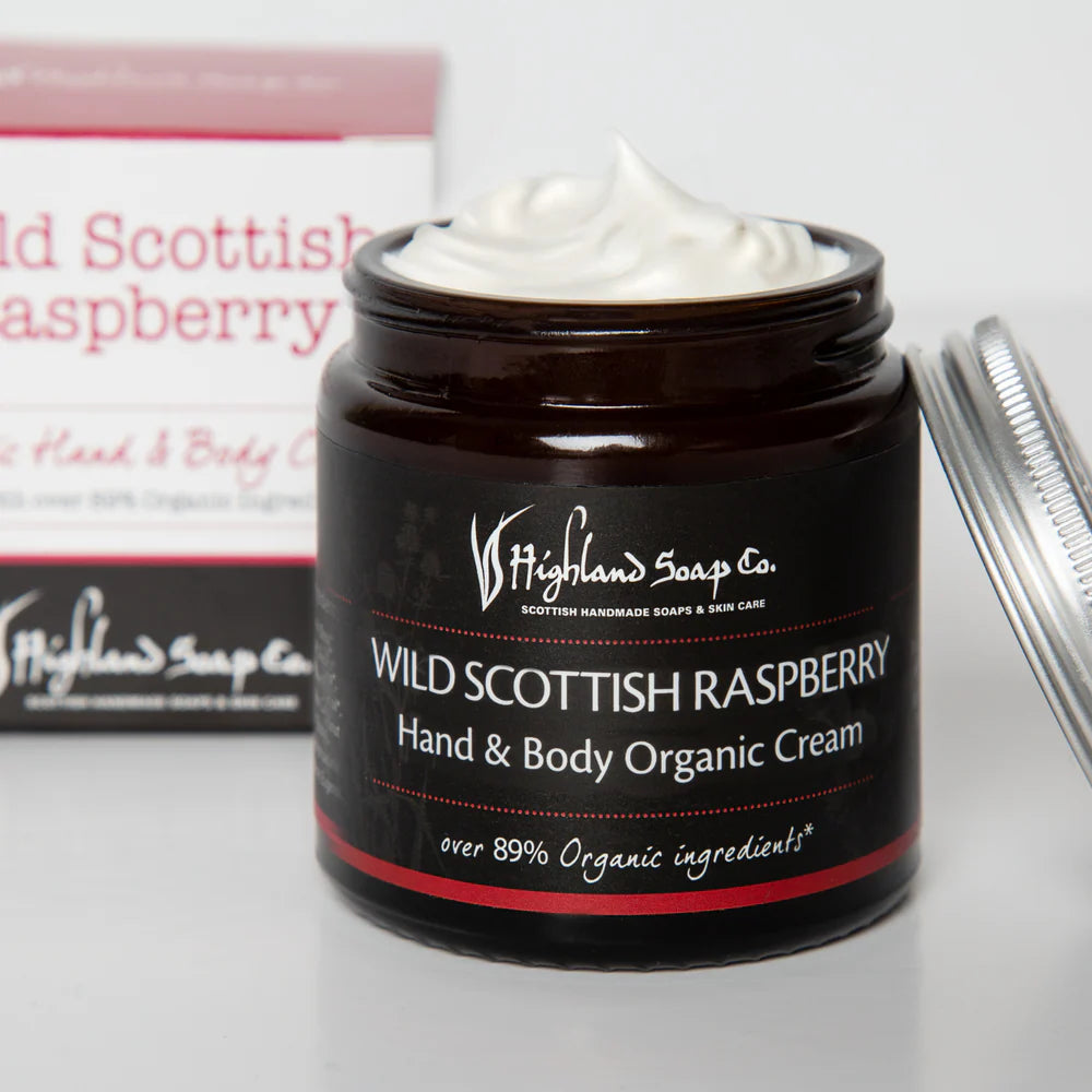 The Highland Soap Company Bio Hand- & Körpercreme Wild Raspberry 120ml