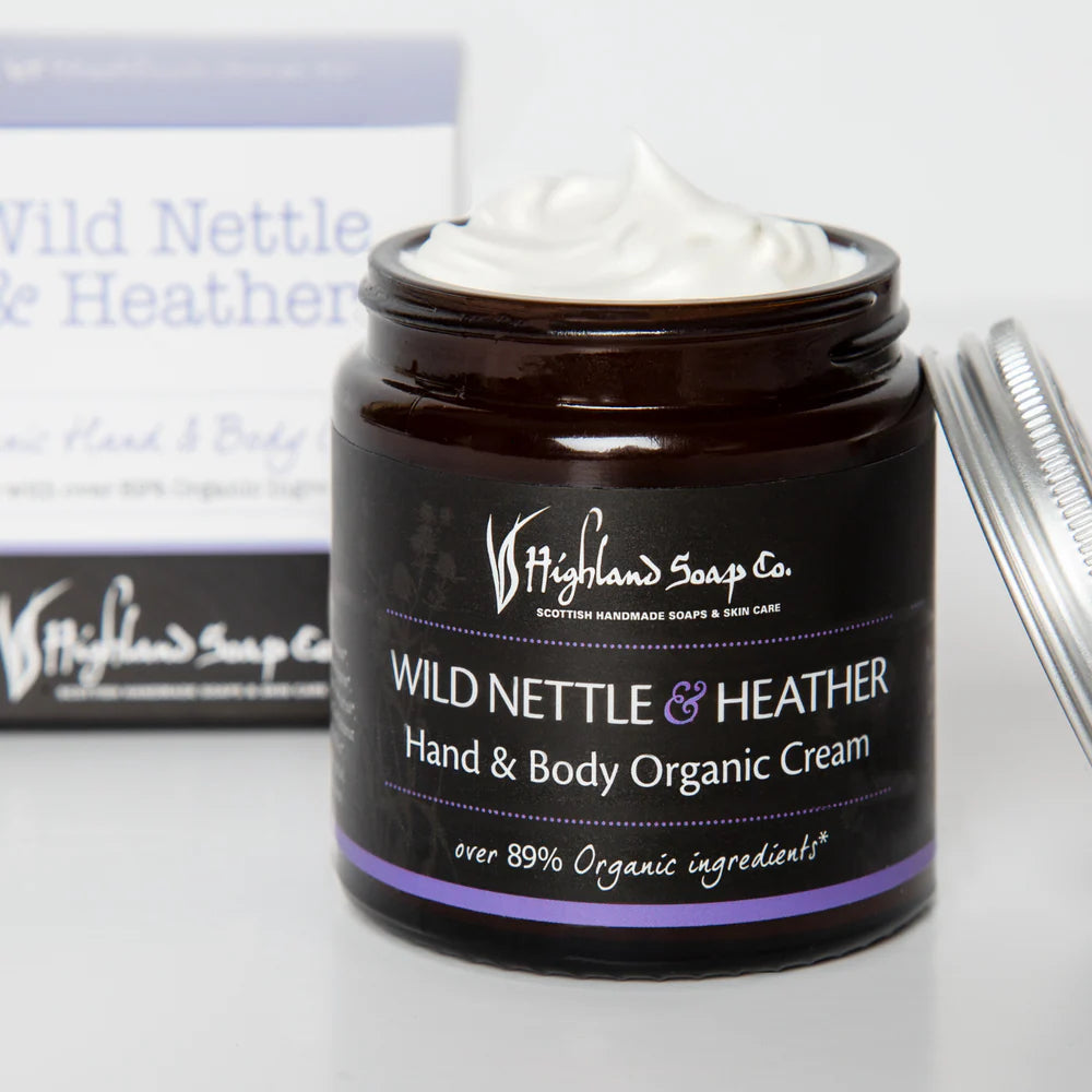 The Highland Soap Company Bio Hand- & Körpercreme Wild Nettle & Heather 120ml