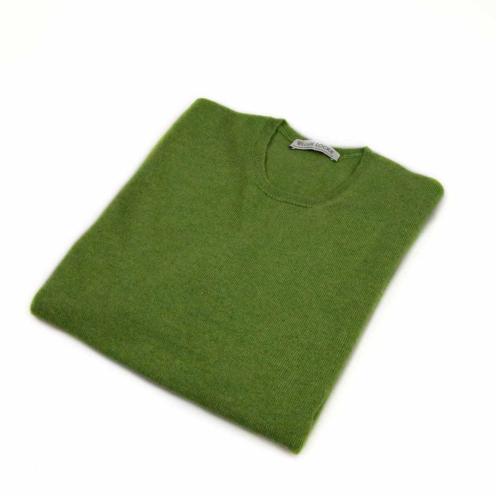 William Lockie Women's Cashmere Short-Sleeve Sweater - Green