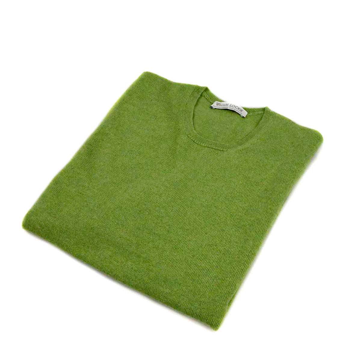 William Lockie Women's Short-Sleeve Cashmere Sweater, Green