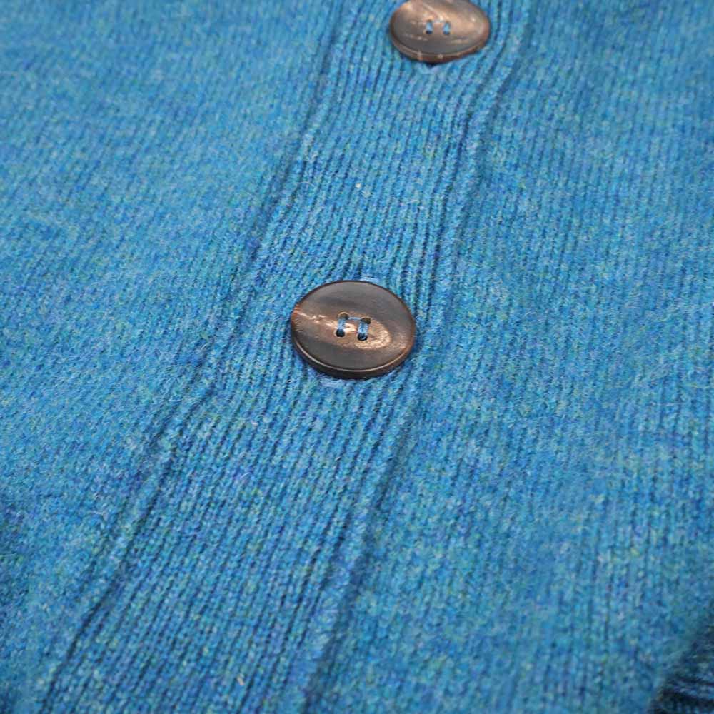 Herren Strickjacke Türkis