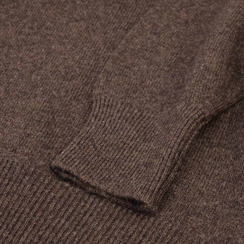 William Lockie Herren Pullover Lammwolle Cocoa