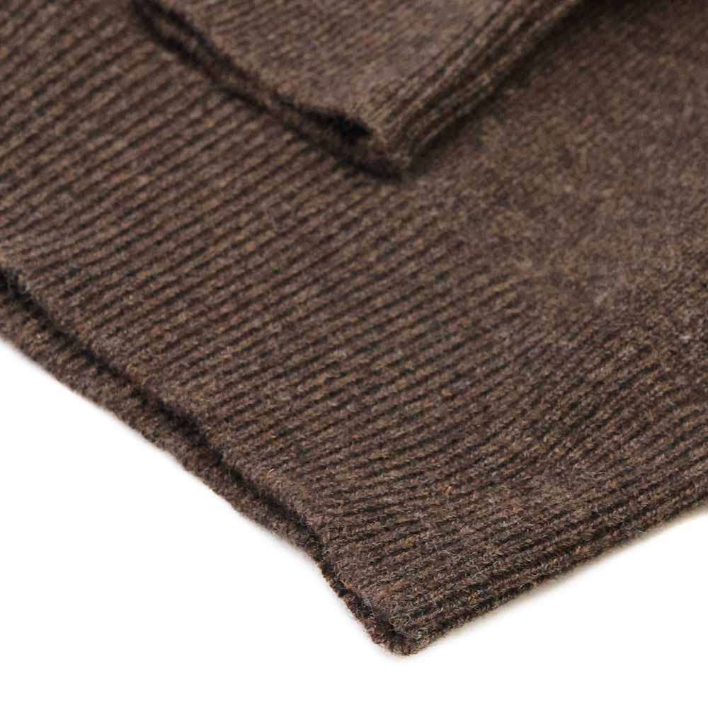 William Lockie Herren Pullover Lammwolle Cocoa