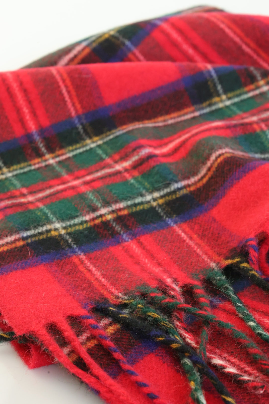 Tartan Angora Wool Scarf