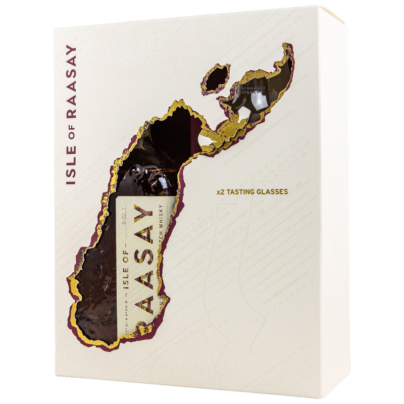 Raasay Single Malt mit 2 Glencairn Gläsern