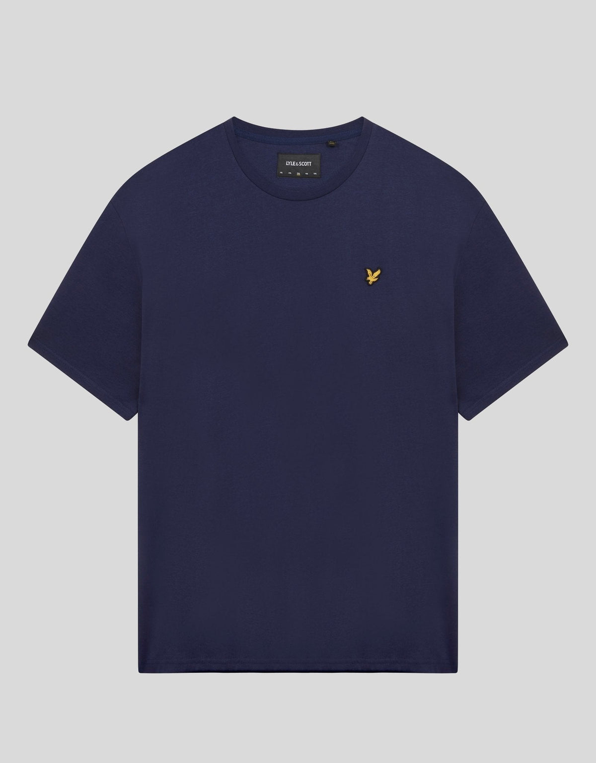 Lyle & Scott Herren T-Shirt Rundhals Navy — Flachansicht, Regular Fit