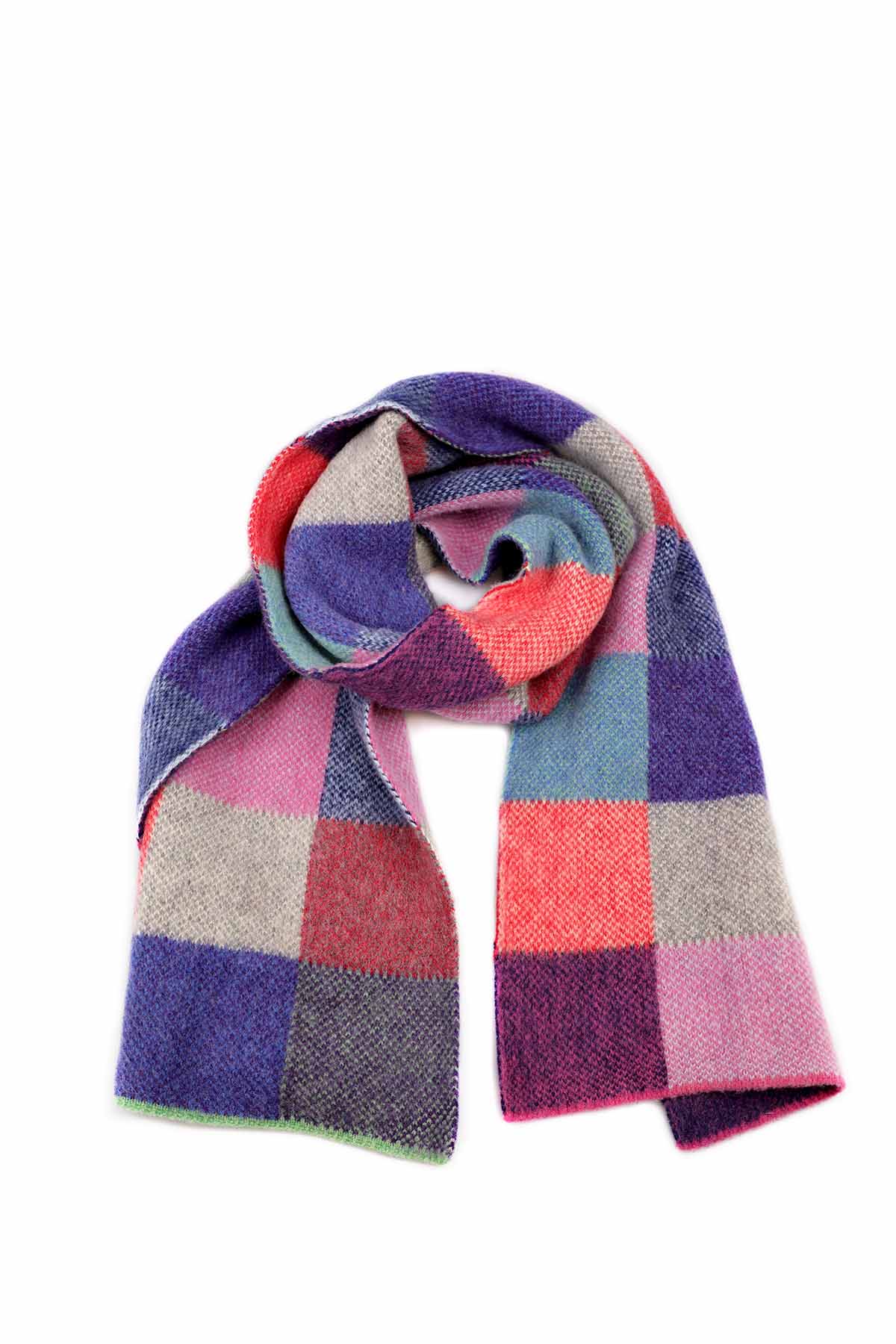 Bunter Strickschal Reine Schurwolle