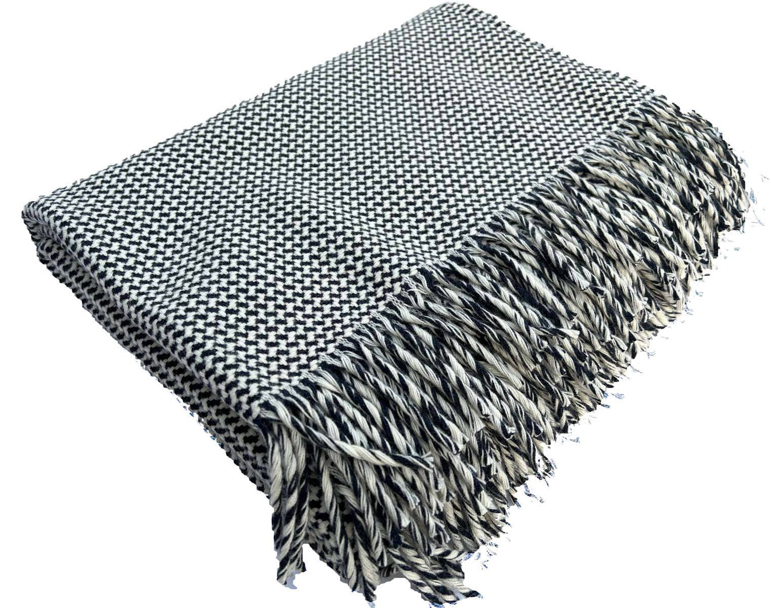 Luxus Wolldecke |Beige und Creme| Snuggler